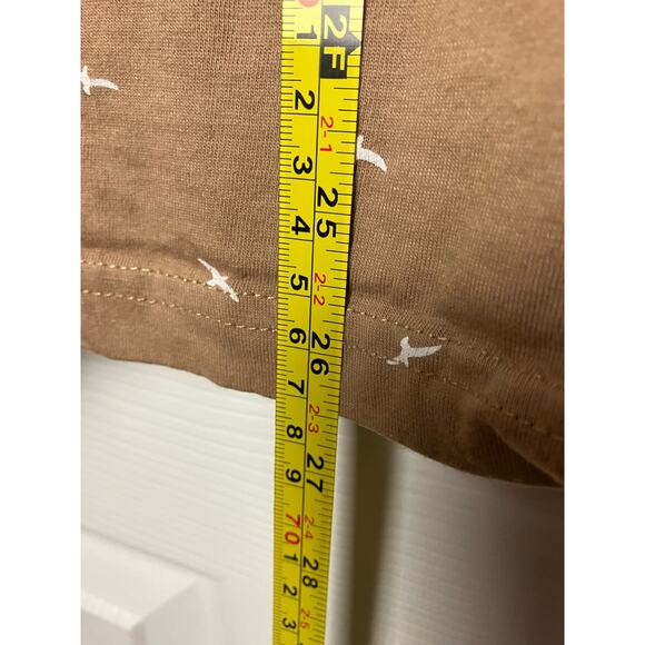 Denim & Flower Ricky Singh Shirt Brown Hoodie Pullover Long Sleeve Size M - Picture 6 of 6